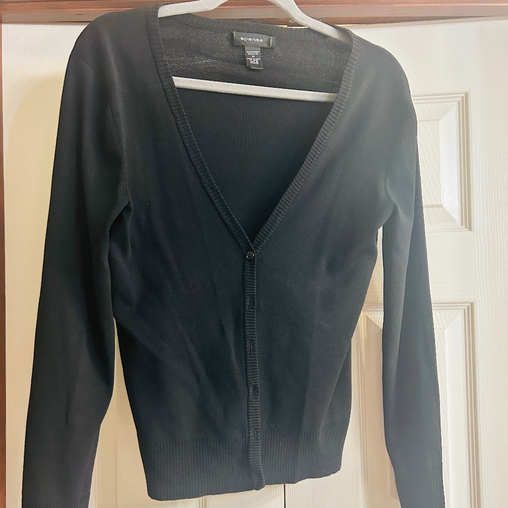 Spense Long Sleeve V-Neck  Button Down Cardigan